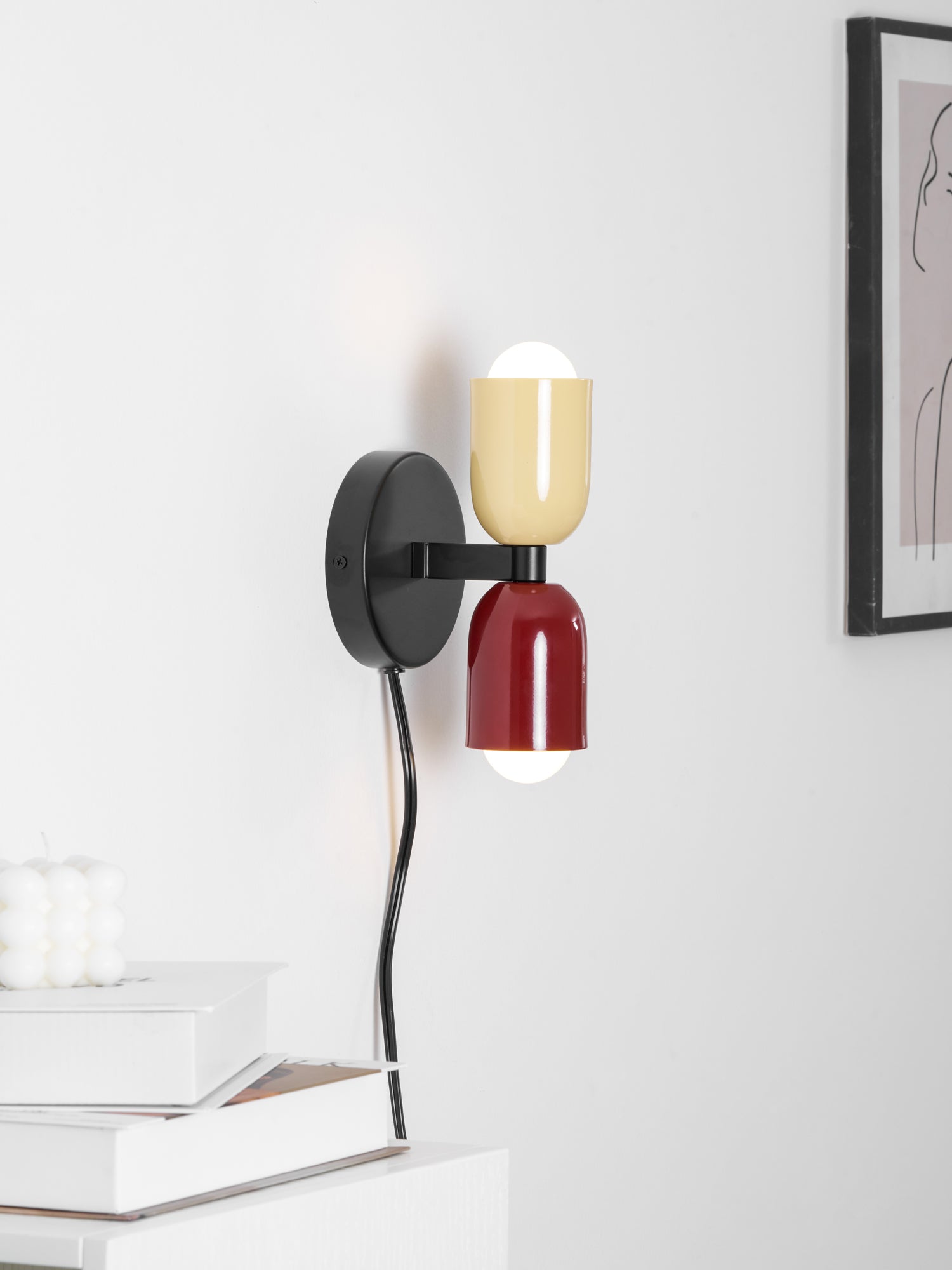 Modern Wall Sconce LED Metal 9.8 in Indoor Light Black Vertical Horizontal Mounting Decorative Lamp | Thomler