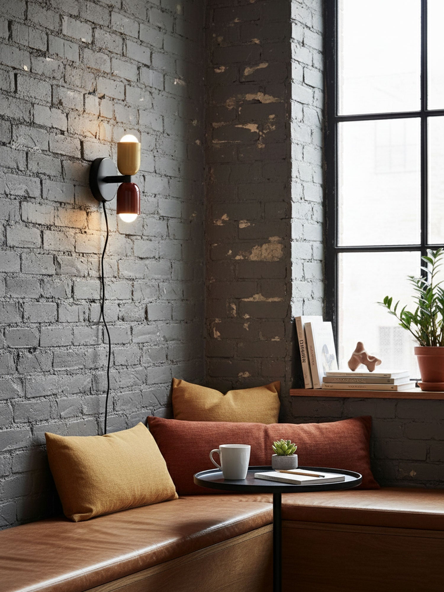 Modern Wall Sconce LED Metal 9.8 in Indoor Light Black Vertical Horizontal Mounting Decorative Lamp | Thomler