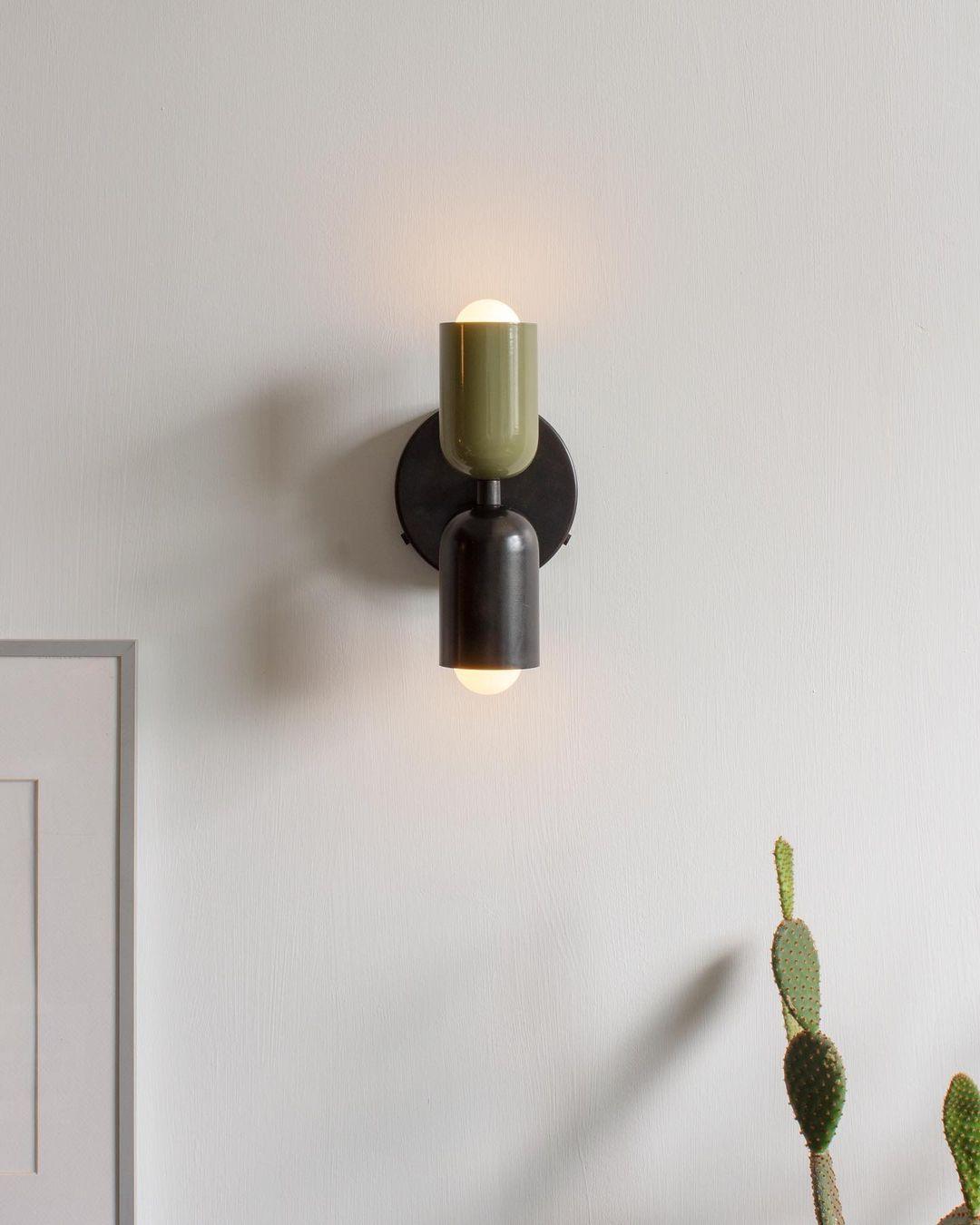 Modern Wall Sconce LED Metal 9.8 in Indoor Light Black Vertical Horizontal Mounting Decorative Lamp | Thomler