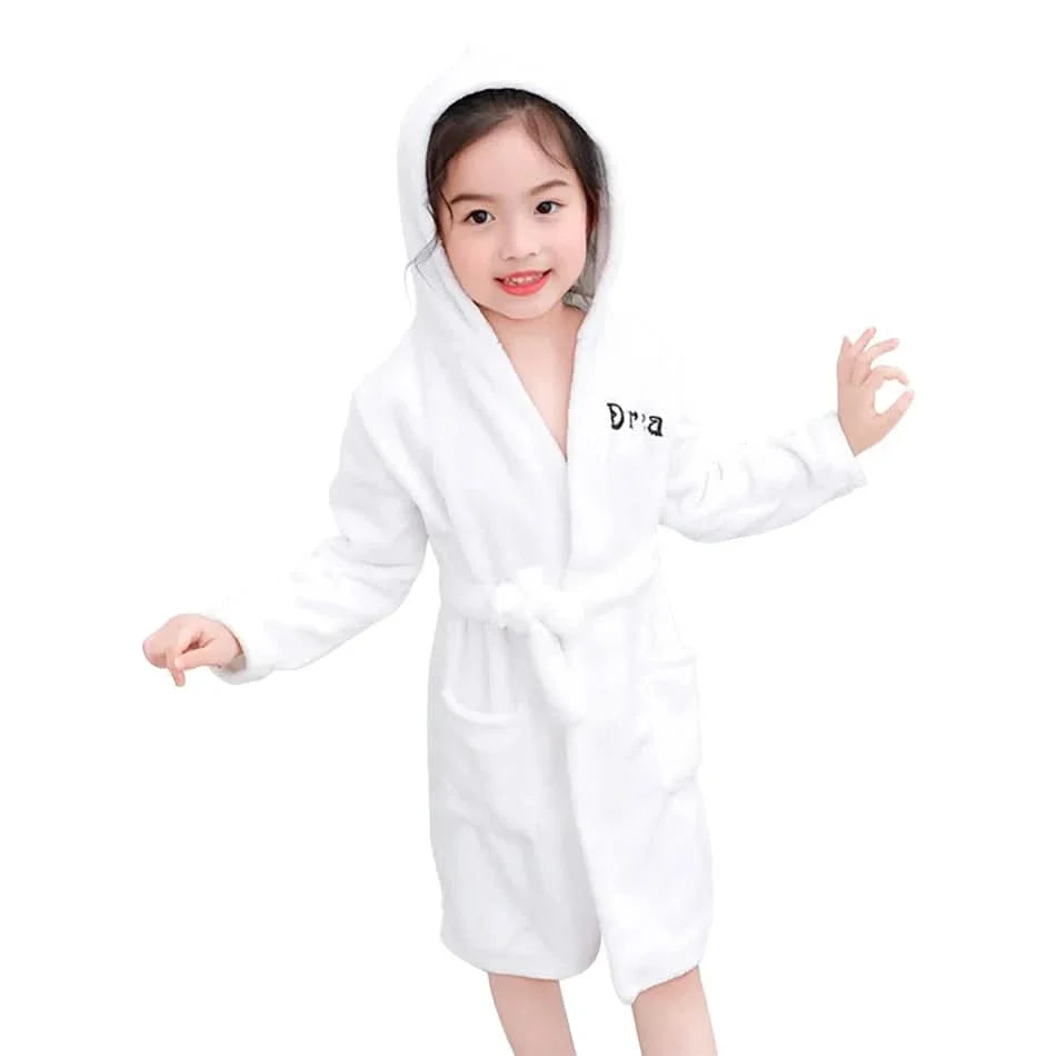 Kids' Hooded Robe – Plush Fleece Wrap with Fun Character Graphics for Boys & Girls | Thomler