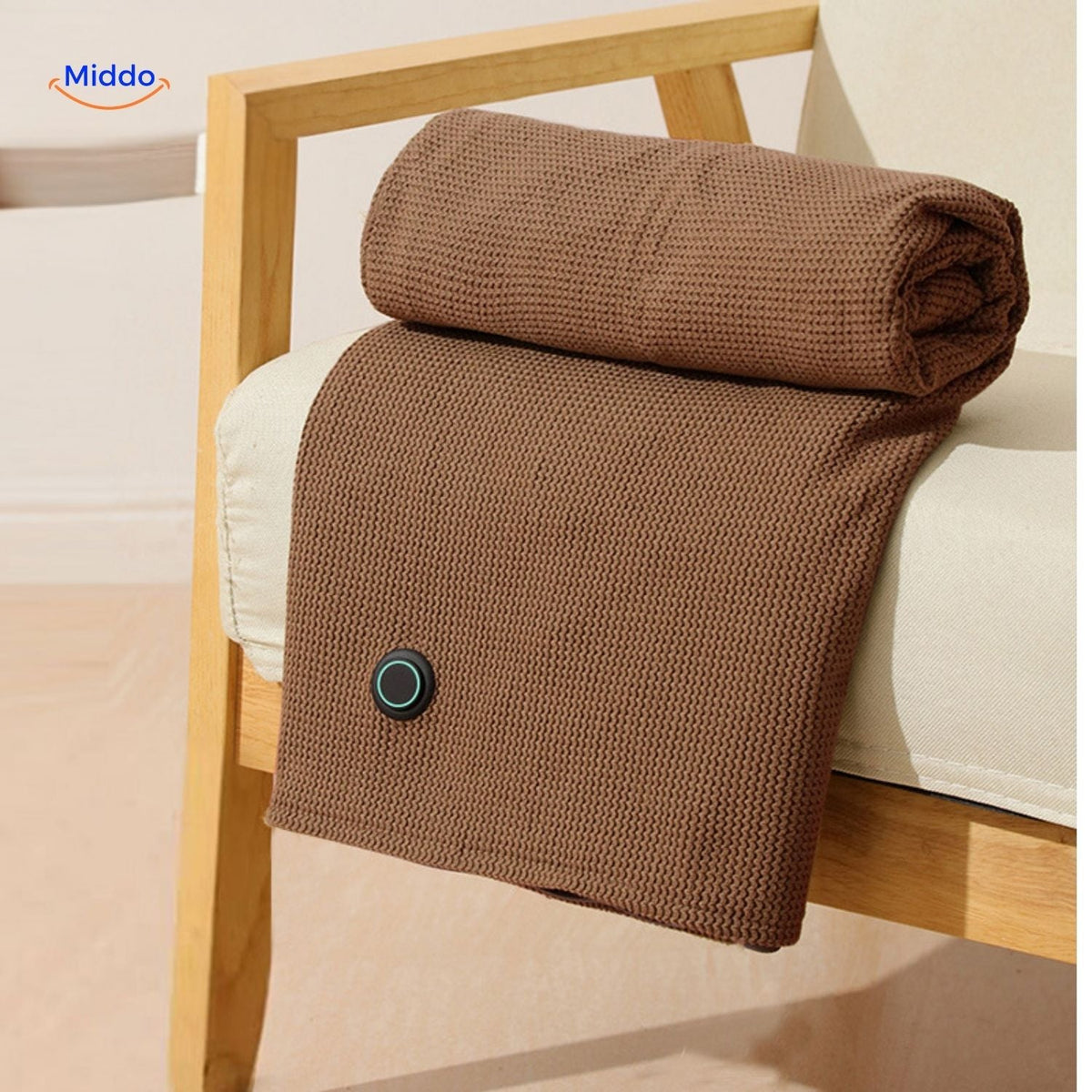 USB Powered Graphene Heated Throw Blanket with 3 Temperature Settings for Indoor & Outdoor Use | Thomler