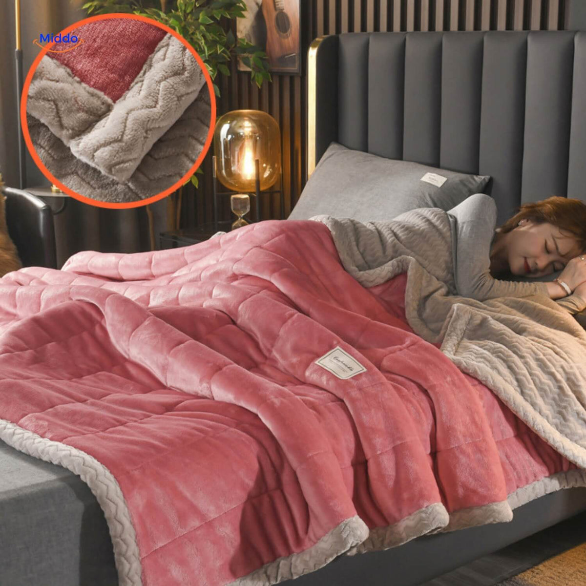 Reversible Plush Fleece Throw Blanket – Ultra-Soft Double-Sided Winter Blanket for Bed & Couch | Thomler