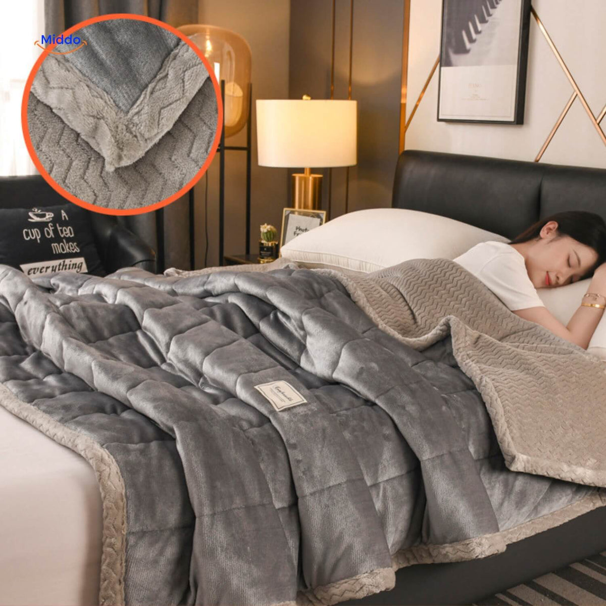 Reversible Plush Fleece Throw Blanket – Ultra-Soft Double-Sided Winter Blanket for Bed & Couch | Thomler