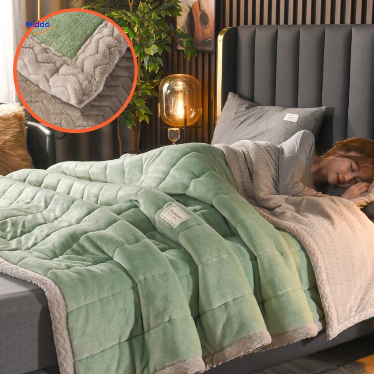 Reversible Plush Fleece Throw Blanket – Ultra-Soft Double-Sided Winter Blanket for Bed & Couch | Thomler