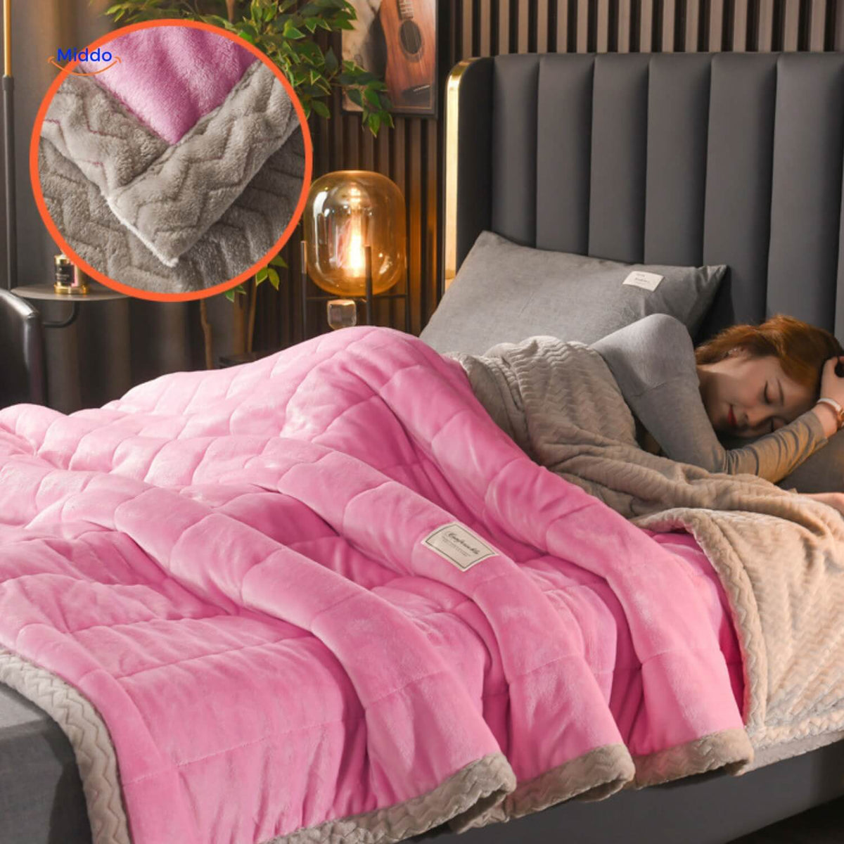 Reversible Plush Fleece Throw Blanket – Ultra-Soft Double-Sided Winter Blanket for Bed & Couch | Thomler