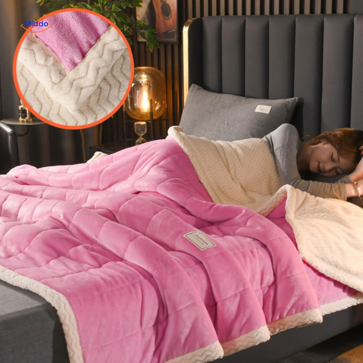 Reversible Plush Fleece Throw Blanket – Ultra-Soft Double-Sided Winter Blanket for Bed & Couch | Thomler