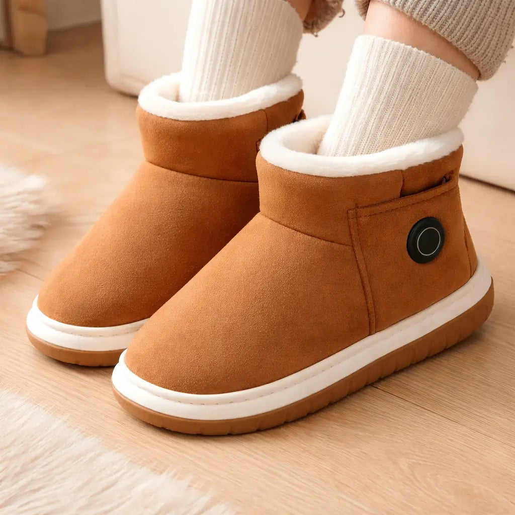 Rechargeable Heated Slippers with 3 Temperature Settings – Indoor/Outdoor Insulated Boots | Thomler