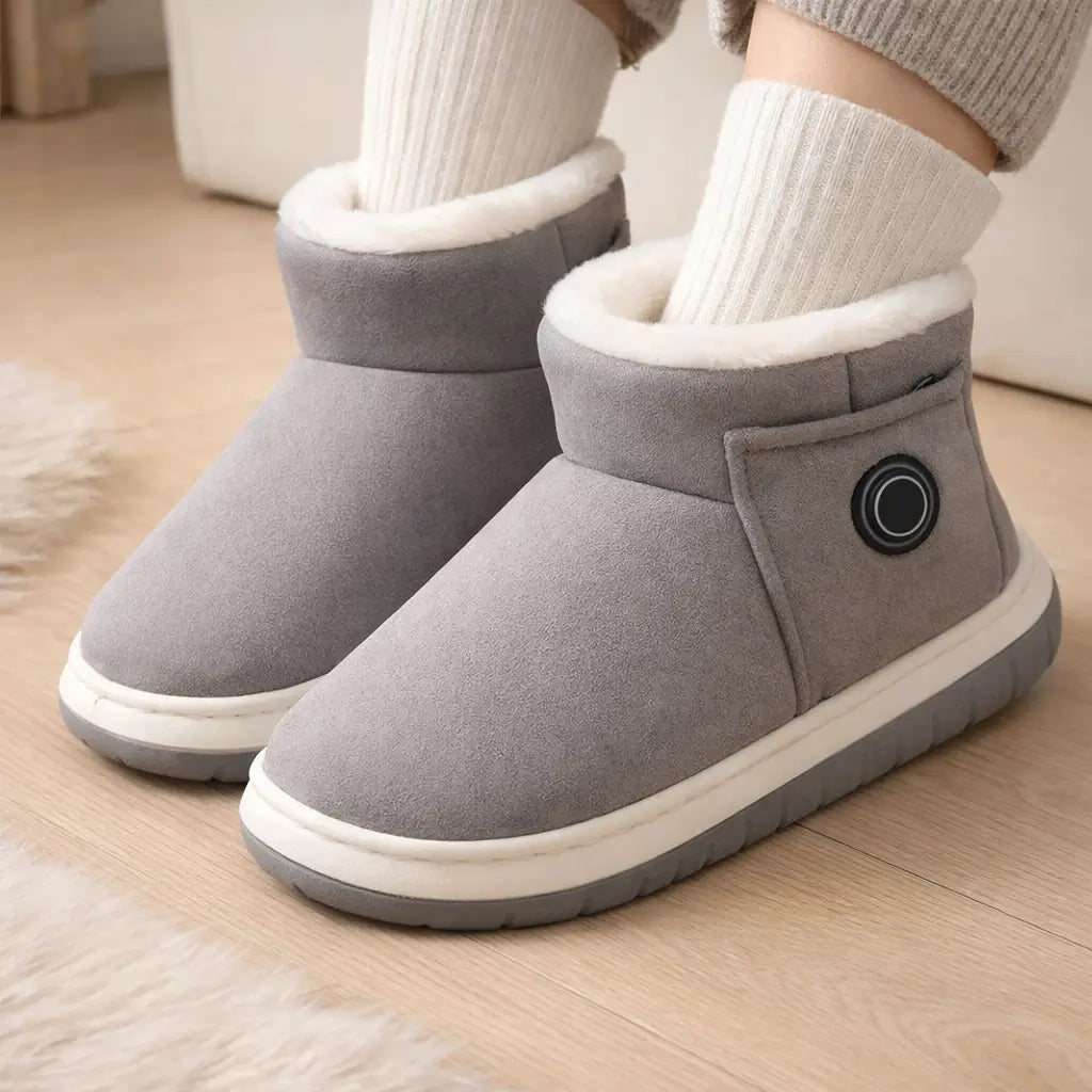 Rechargeable Heated Slippers with 3 Temperature Settings – Indoor/Outdoor Insulated Boots | Thomler