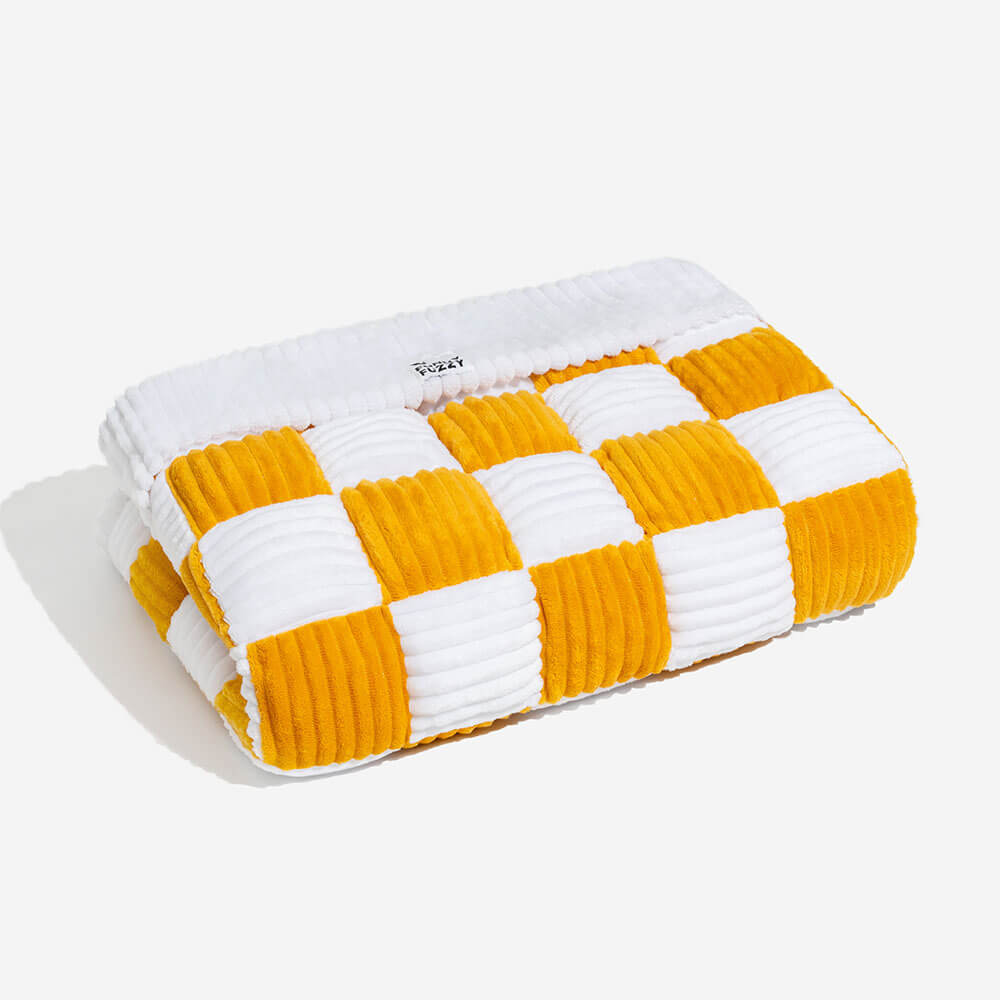 Quilted Pet Furniture Protector Mat – Padded Nonslip Dog Couch Cover for Sofa & Floor | Washable Plaid Pet Blanket | Thomler