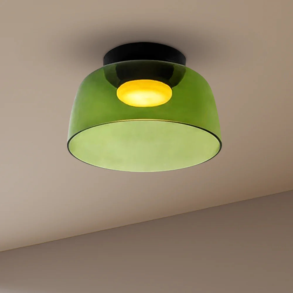 Layered Glass Ceiling Light Modern Multi-Tier Flush Mount Fixture with LED Hardwired for Kitchen Dining Room Bedroom Living Room | Thomler