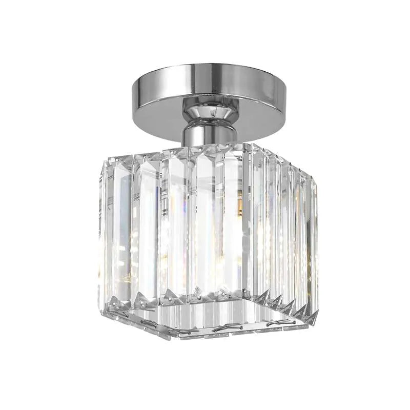 Ceiling Lamp Crystal E27 Black Or Gold Hallway Living Room Bedroom Flush Mount Light Fixture | Thomler