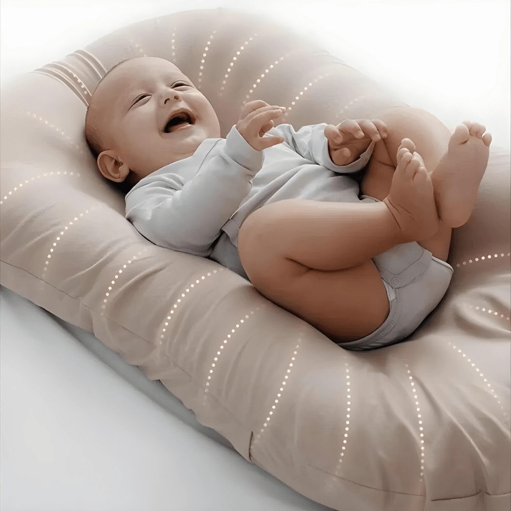 Ergonomic Baby Head Support Pillow – Breathable Cotton for Safe Sleep & Play | Thomler