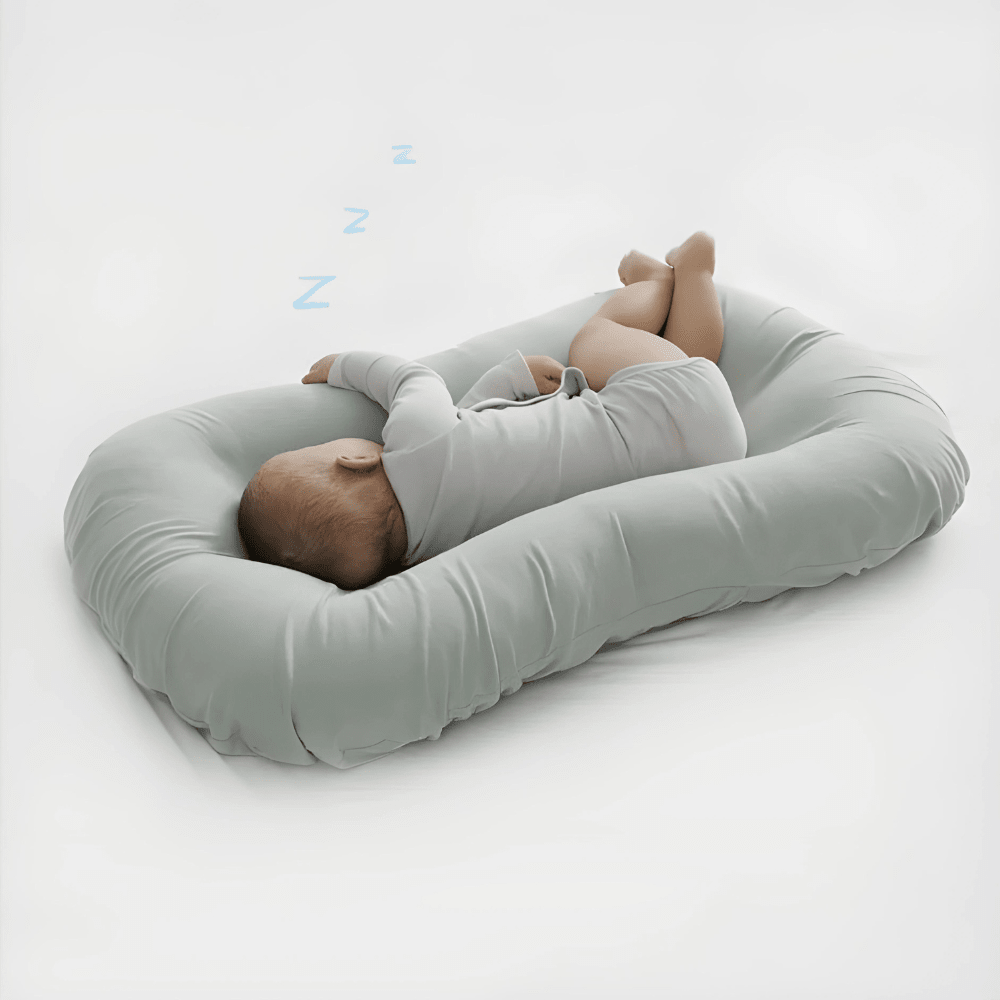 Ergonomic Baby Head Support Pillow – Breathable Cotton for Safe Sleep & Play | Thomler