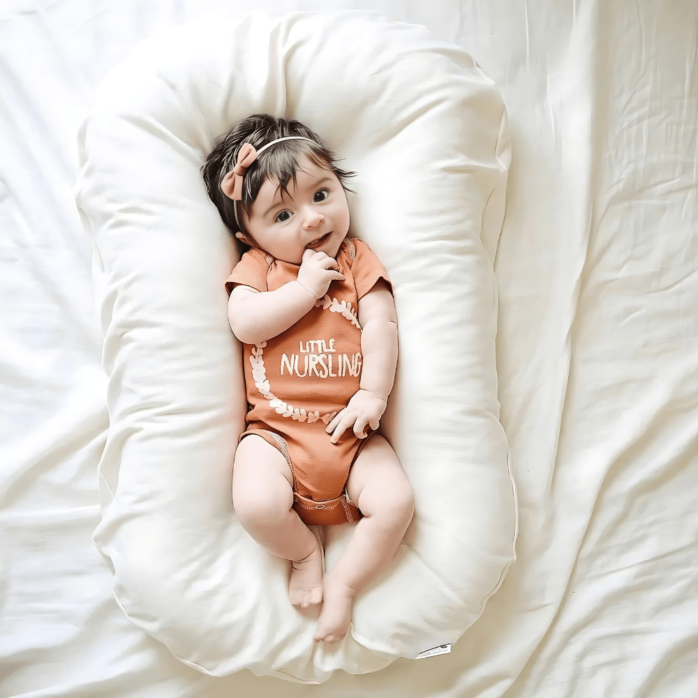 Ergonomic Baby Head Support Pillow – Breathable Cotton for Safe Sleep & Play | Thomler