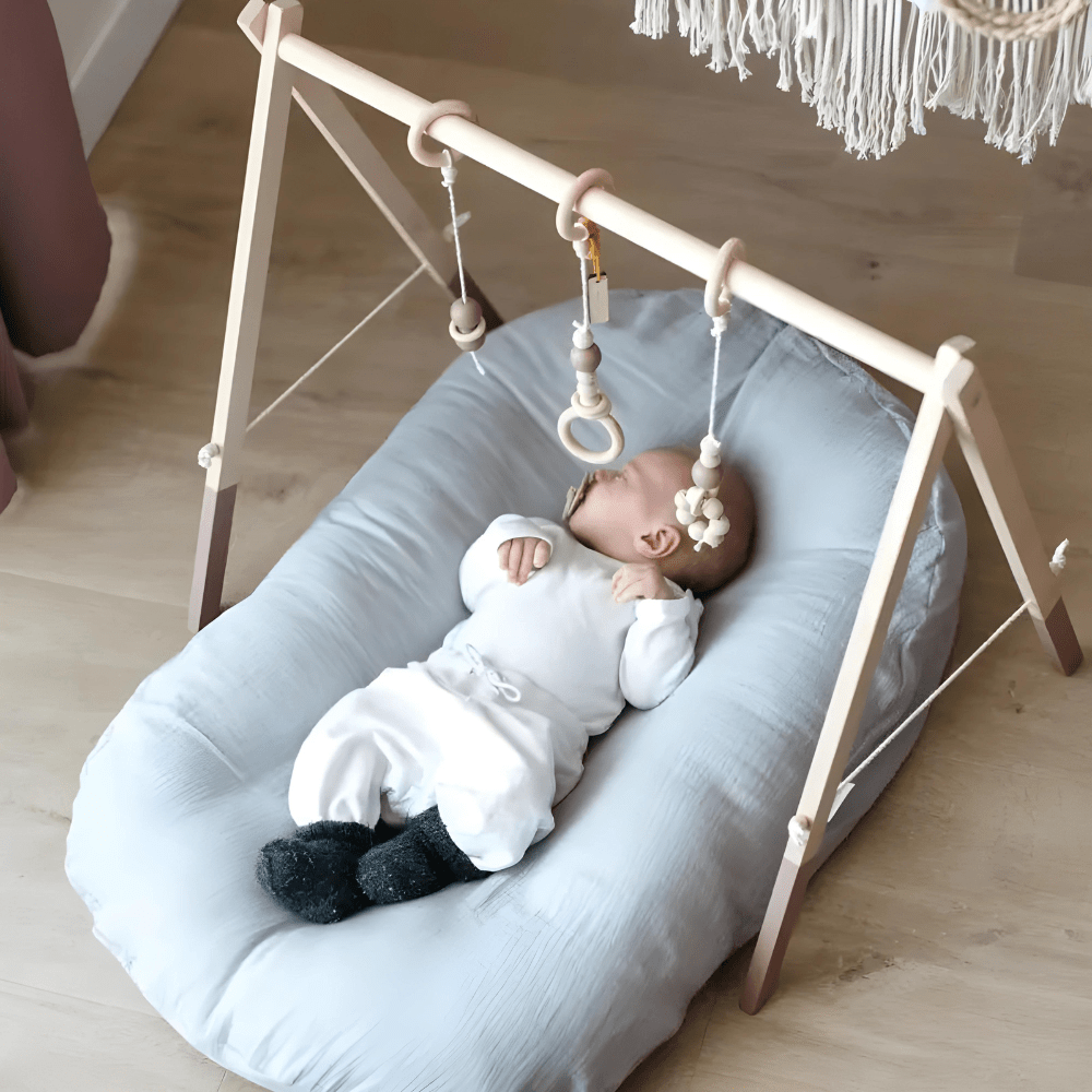 Ergonomic Baby Head Support Pillow – Breathable Cotton for Safe Sleep & Play | Thomler