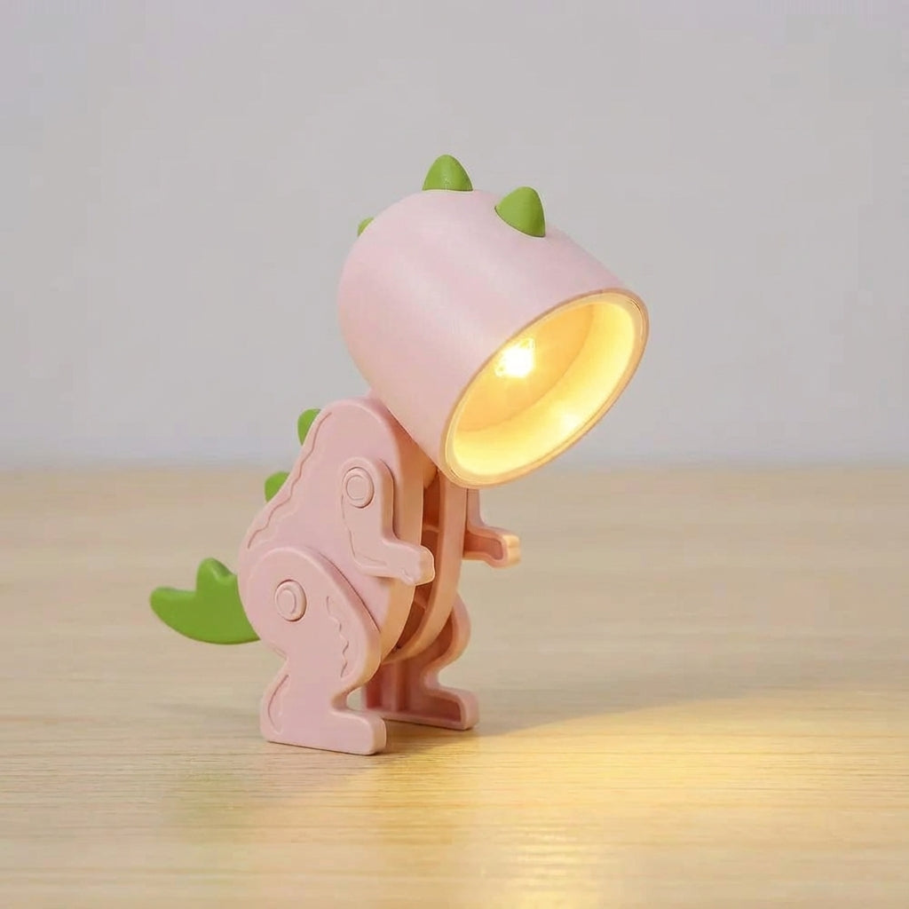 Table Lamp Plastic LED 25.0 cm Yellow Foldable Desk Bedside Reading Light Portable Clip On Night Lamp | Thomler
