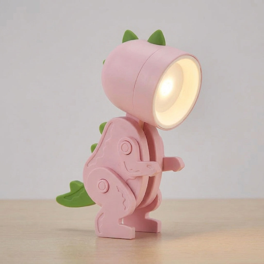 Table Lamp Plastic LED 25.0 cm Yellow Foldable Desk Bedside Reading Light Portable Clip On Night Lamp | Thomler