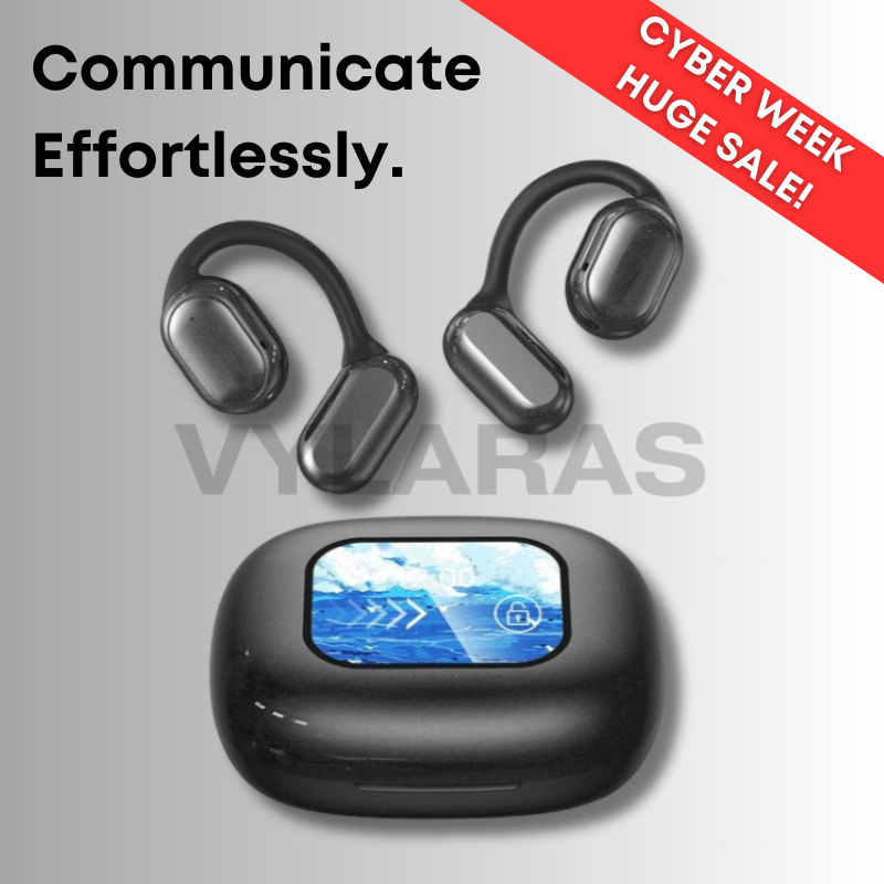 Wireless AI Translation Earbuds with Real-Time Language Conversion | Two-Way Voice Interpreter for Travel & Business | 40+ Languages | Bluet | Thomler