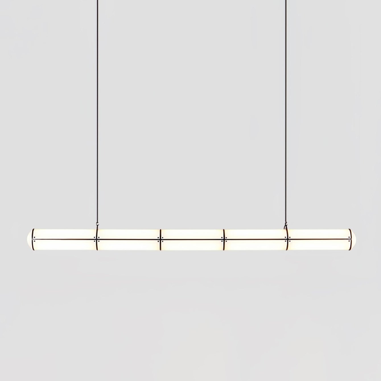 Metal LED Ceiling Light 59 in (150 cm) Adjustable Warm Neutral Cool Indoor Living Room Kitchen Dining Fixture | Thomler
