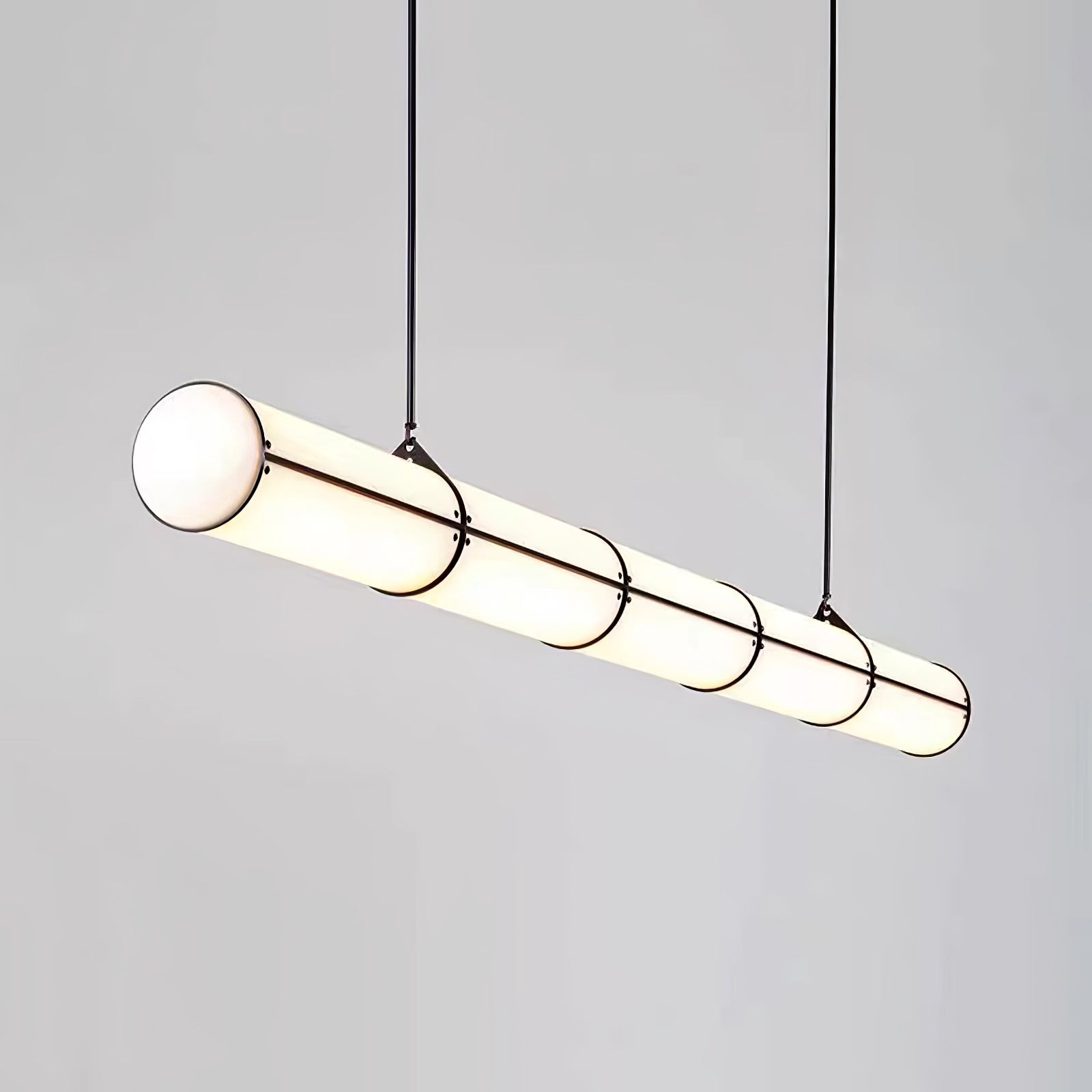 Metal LED Ceiling Light 59 in (150 cm) Adjustable Warm Neutral Cool Indoor Living Room Kitchen Dining Fixture | Thomler