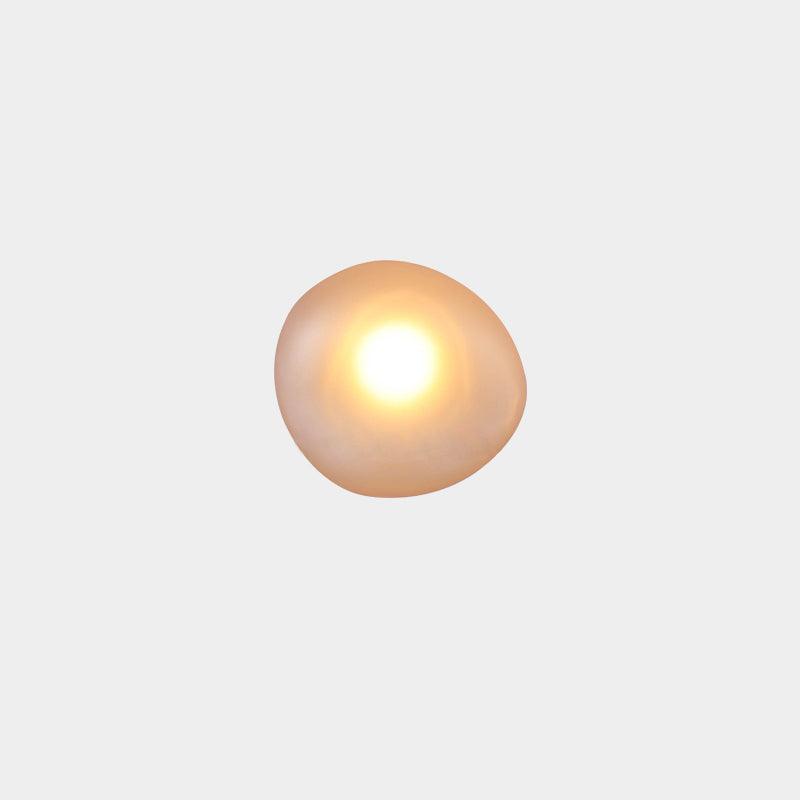 Pebble Glass Wall Lamp 8.6 in LED Indoor Wall Ceiling Light Sculptural Modern Fixture Ambient Lighting | Thomler