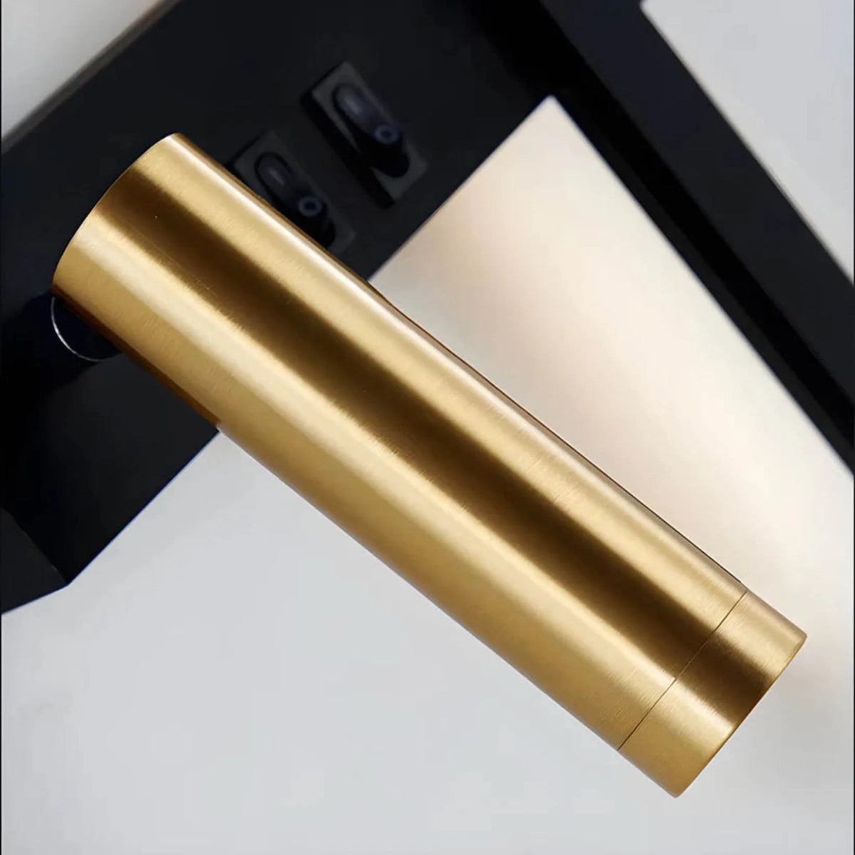 Contemporary Iron Linear Sconce with Integrated LED Illumination for Bedroom & Study | Thomler