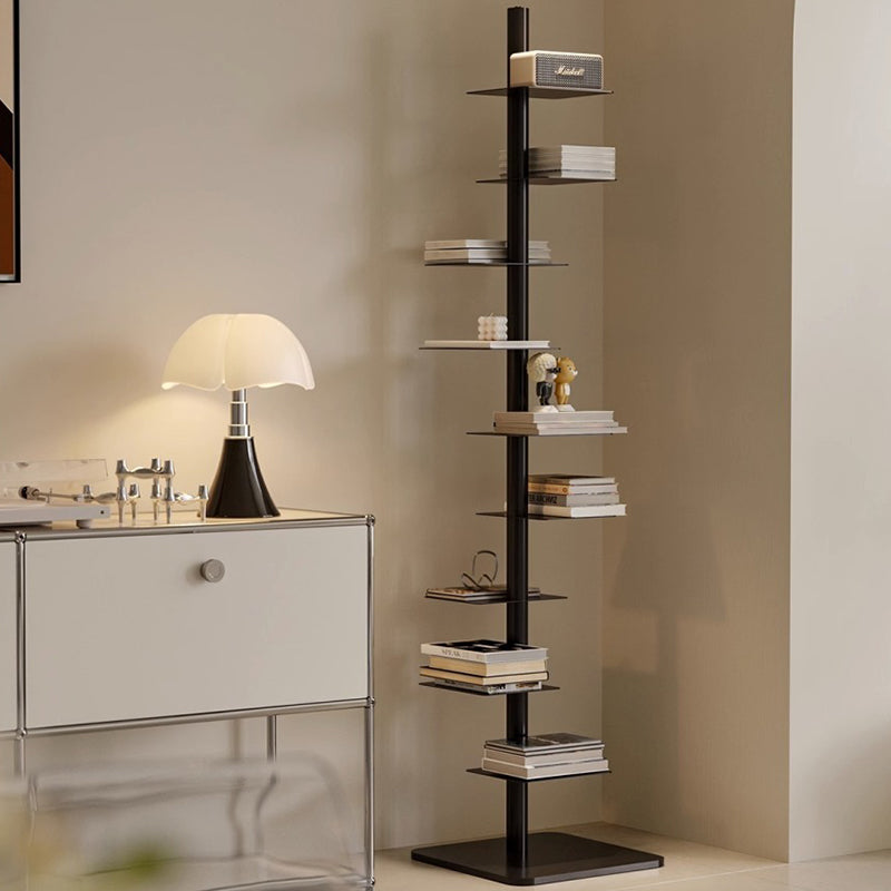 Bookshelf Carbon Steel 68.5 in Tall Multicolor Home Office Storage Organizer 9-Tier Shelving Unit | Thomler