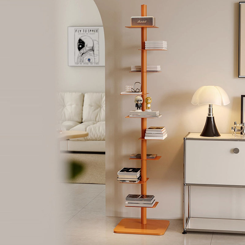 Bookshelf Carbon Steel 68.5 in Tall Multicolor Home Office Storage Organizer 9-Tier Shelving Unit | Thomler