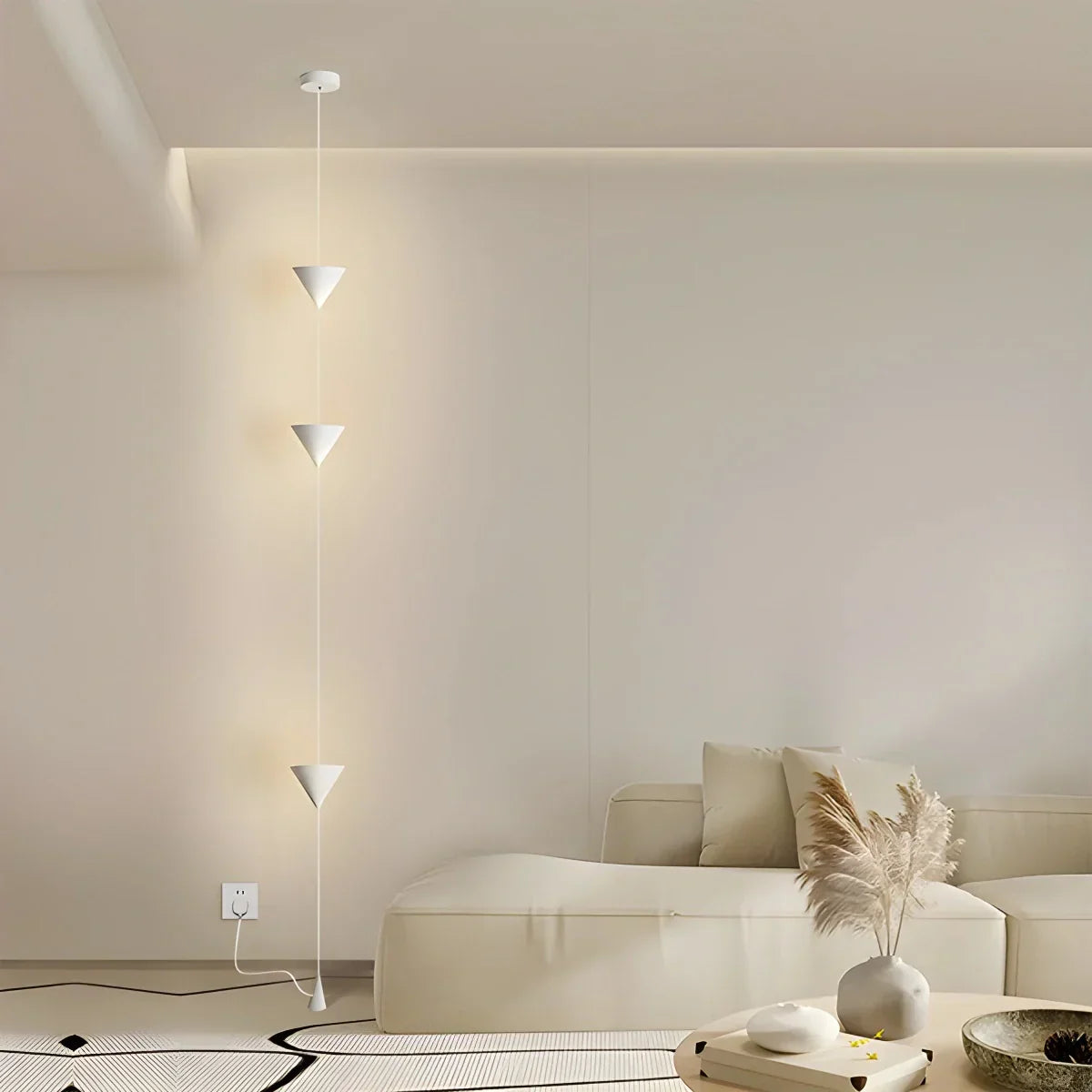Floor To Ceiling Lamp Iron Acrylic LED 3.5 m Living Room Bedroom Minimalist Accent Lighting | Thomler