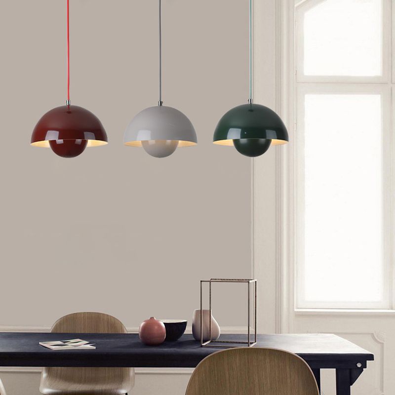 Pendant Light Metal Flowerpot Shade 23.0 cm Multi Colour Dining Room Kitchen Island Hanging Ceiling Lamp Adjustable Cable E26 | Thomler