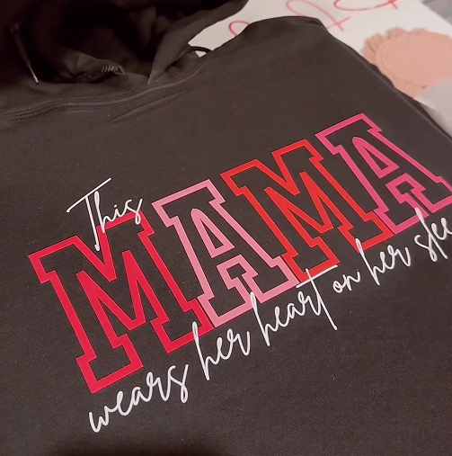 Custom Embroidered Family Name Sweatshirt with Personalized Sleeve Design for Mom Dad Kids Gift | Thomler