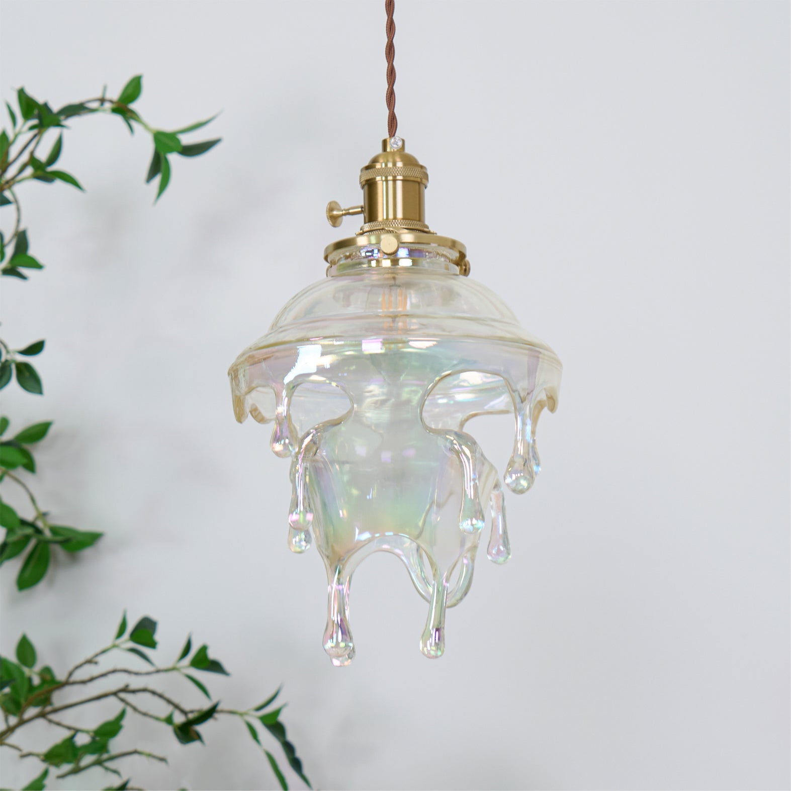 Pendant Light Resin Drip 9.1 in Adjustable Indoor Ceiling Lamp Modern Dining Room Kitchen Hanging Light | Thomler