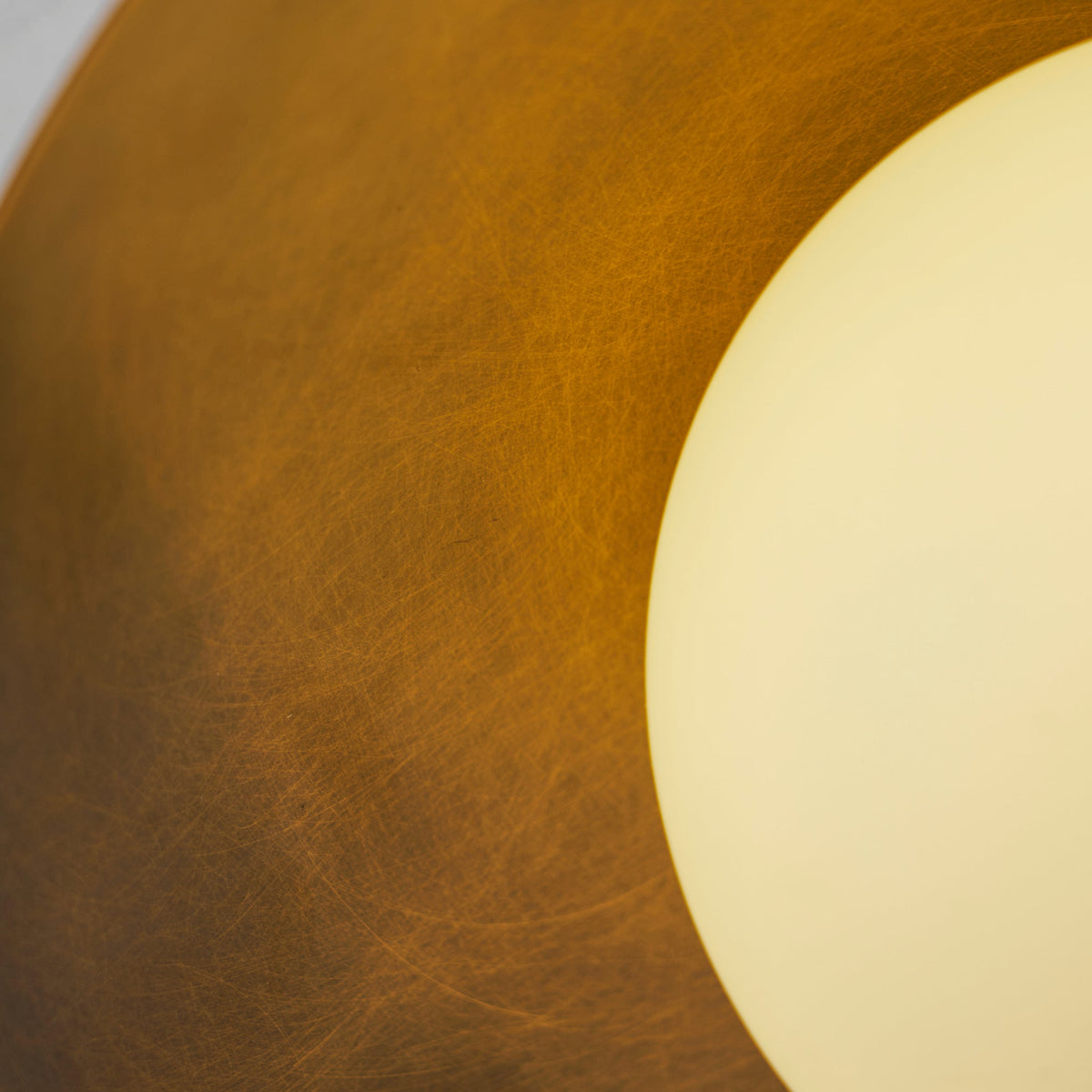 Semi-Flush Ceiling Light with Hand-Finished Brass and Glass or Alabaster Shade – 10 in – Hardwired Ceiling Fixture for Kitchen, Hallway | Thomler