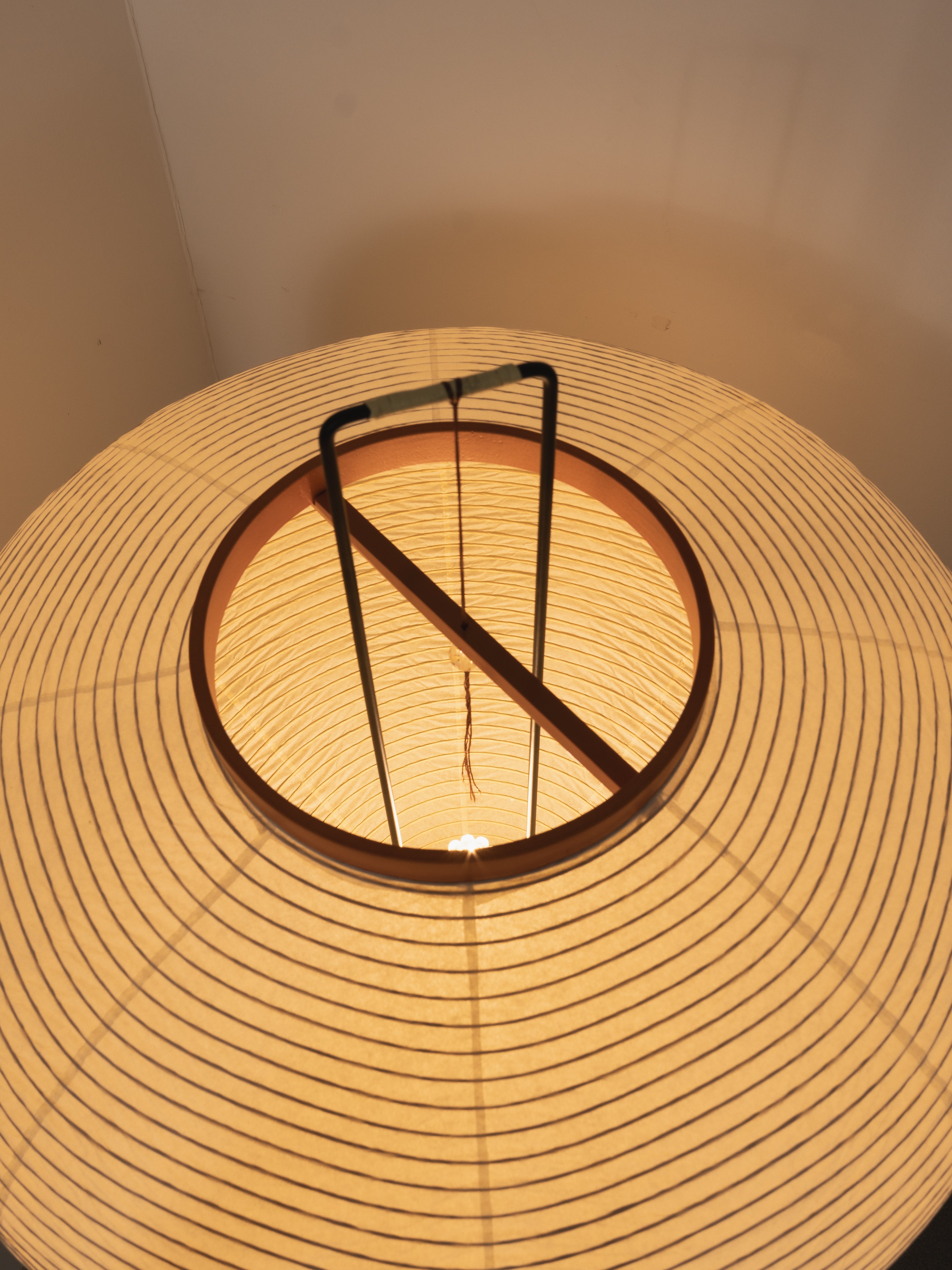 Floor Lamp Mulberry Paper Shade Ø 50.0 cm (19.7") White Living Room Bedroom Japandi Japanese Style Reading Light | Thomler