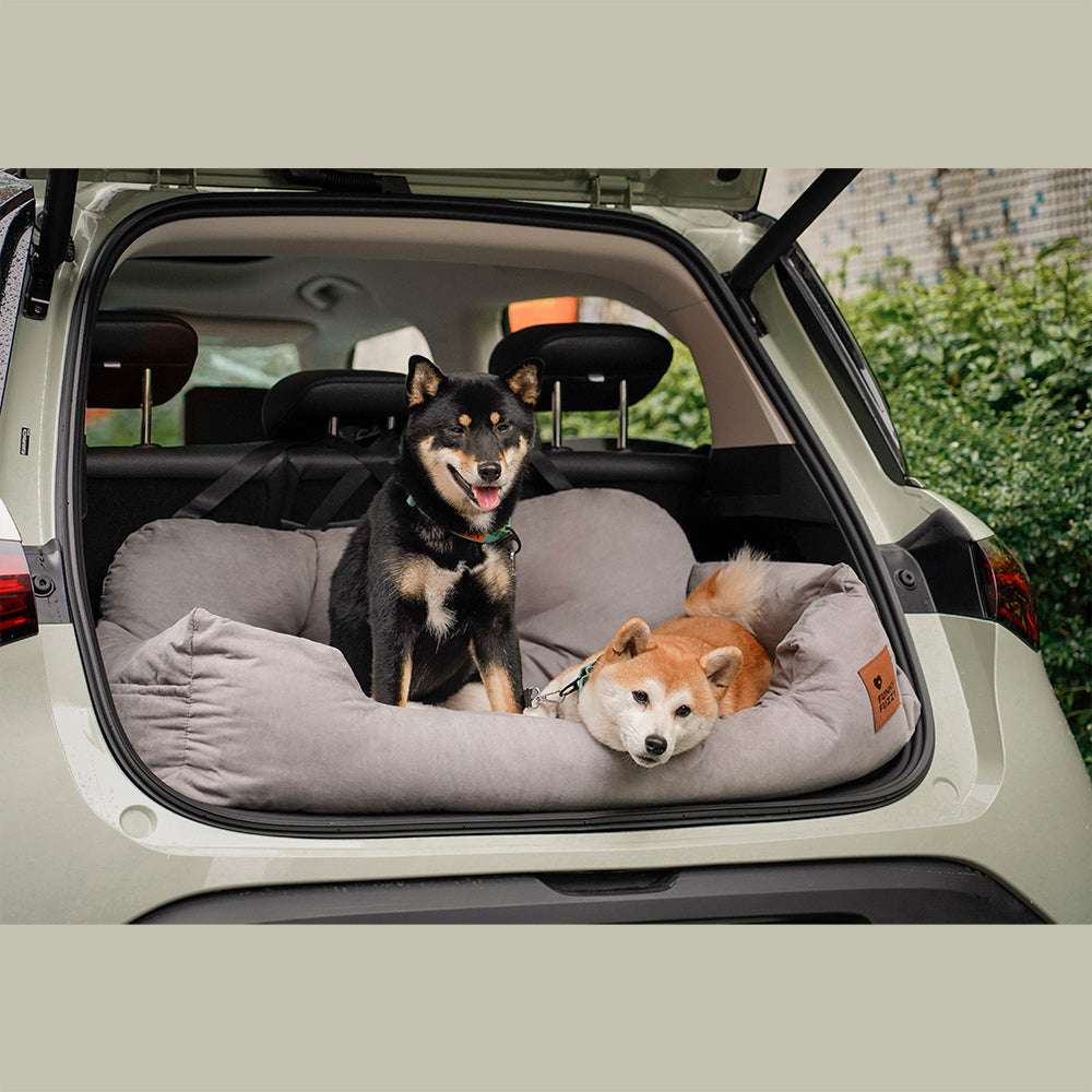 Padded Pet Car Seat Cover Protector with Bolsters for Back Seat – Quilted Waterproof Auto Bench Liner for Dogs & Cats | Thomler