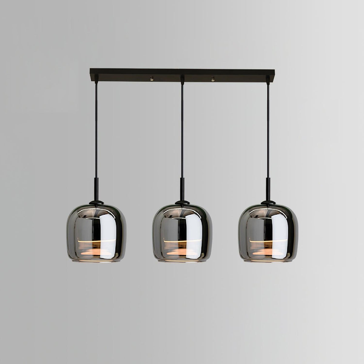 Charcoal Translucent Glass Drop Ceiling Fixture – Modern Ambient Hanging Lamp for Dining Room & Kitchen Island | Thomler