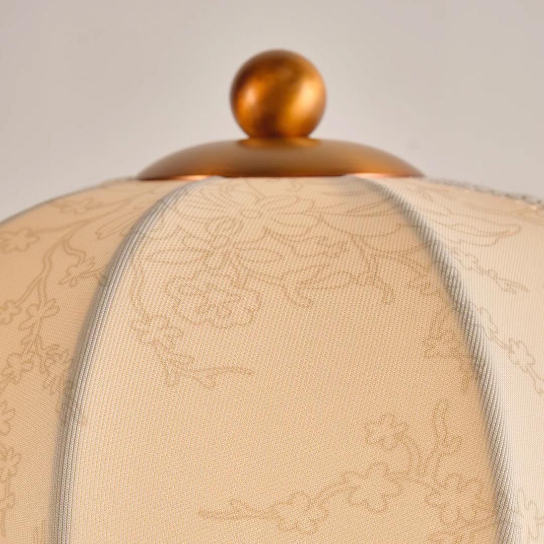 Table Lamp Fabric Shade 8.7 in Copper Walnut Bedroom Nightstand Bedside Reading Light Dimmable Accent Lighting | Thomler