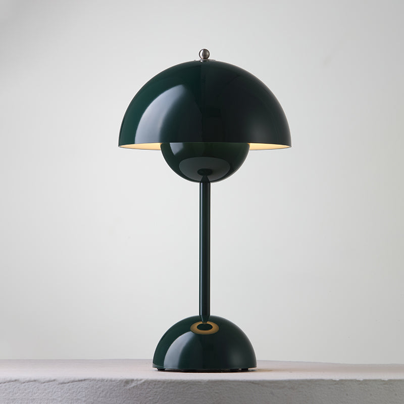 Desk Lamp Metal 6.3 in Rechargeable Tri-Color Small Table Light | Thomler