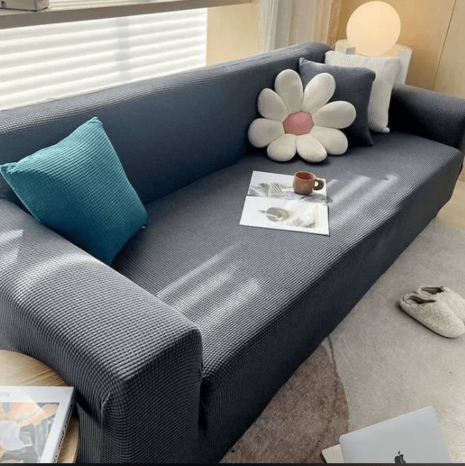 Stretch Sofa Cover Non-Slip Ribbed Jacquard Couch Slipcover Protector for Living Room | Thomler