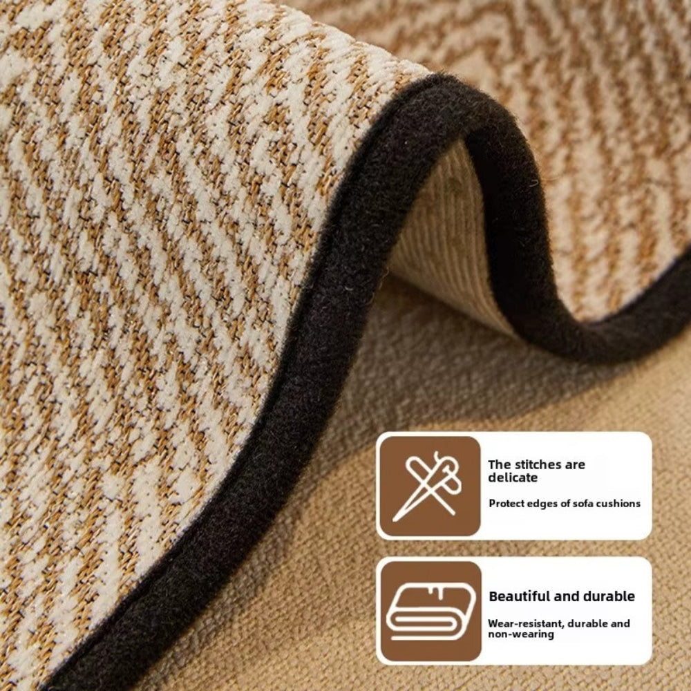 Wavy Edge Furniture Protector with Non-Slip Grip for Couches – Machine Washable Pet-Friendly Cover for Living Room | Thomler
