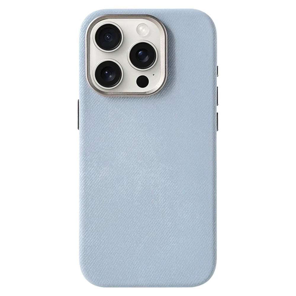 Fabric-Wrapped Phone Case with Wireless Charging for iPhone 13-17 Series – Anti-Fingerprint Protective Cover | Thomler