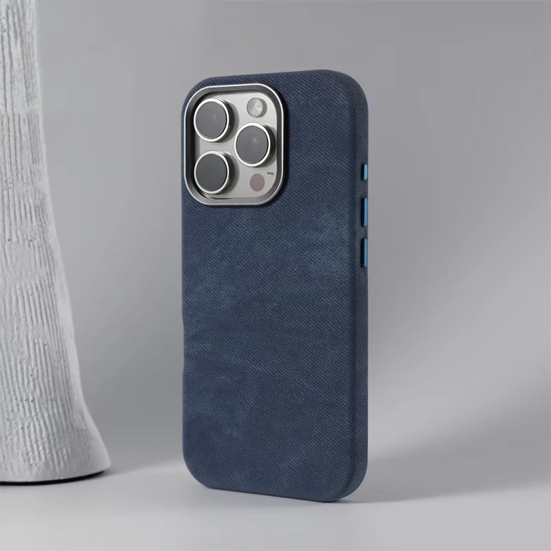 Fabric-Wrapped Phone Case with Wireless Charging for iPhone 13-17 Series – Anti-Fingerprint Protective Cover | Thomler