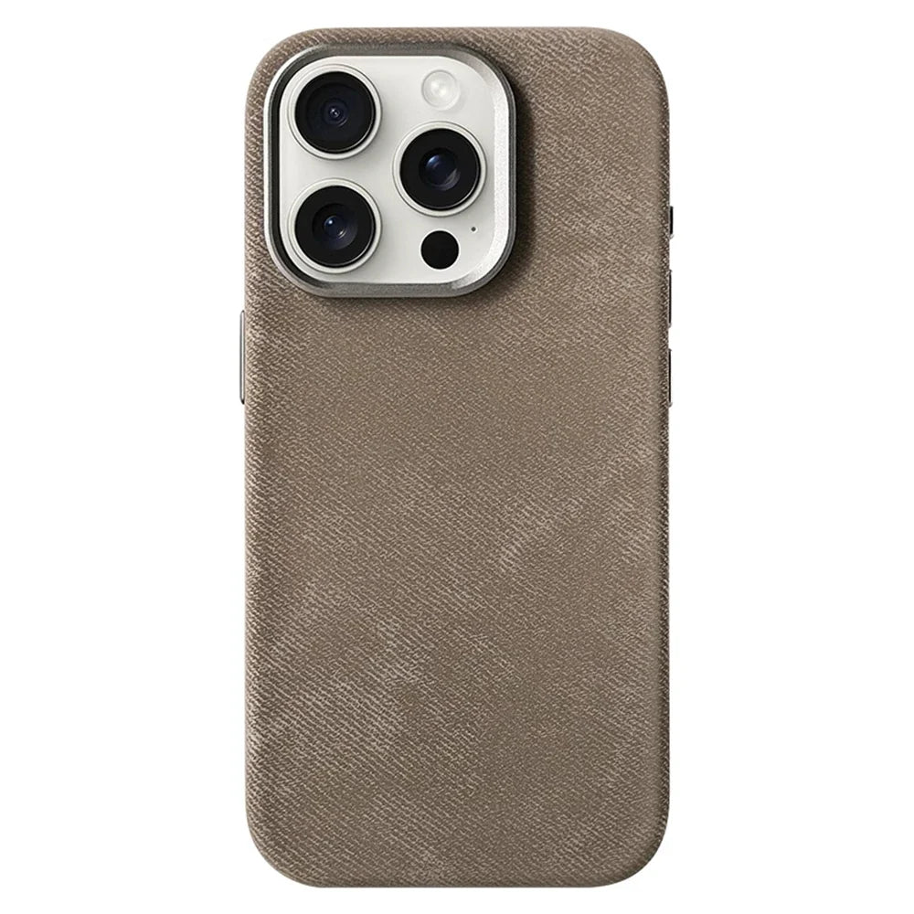 Fabric-Wrapped Phone Case with Wireless Charging for iPhone 13-17 Series – Anti-Fingerprint Protective Cover | Thomler