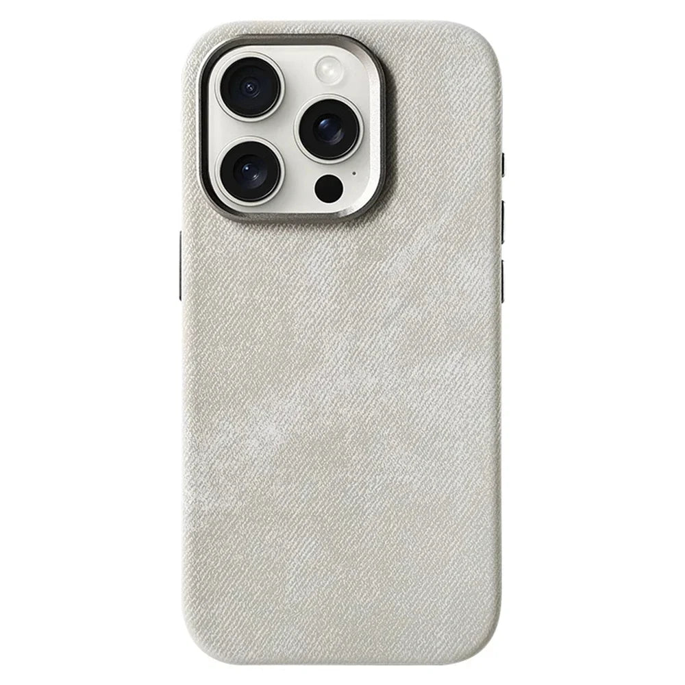 Fabric-Wrapped Phone Case with Wireless Charging for iPhone 13-17 Series – Anti-Fingerprint Protective Cover | Thomler