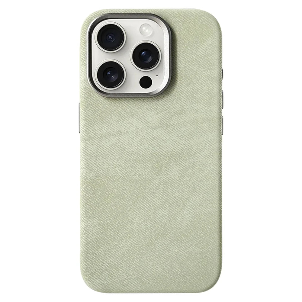 Fabric-Wrapped Phone Case with Wireless Charging for iPhone 13-17 Series – Anti-Fingerprint Protective Cover | Thomler