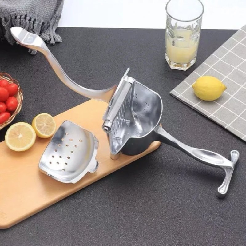 Heavy-Duty Manual Citrus Juicer Press – Aluminum Lever Squeezer for Oranges, Lemons & Limes – Easy Hand-Held Fresh Juice Extractor for | Thomler