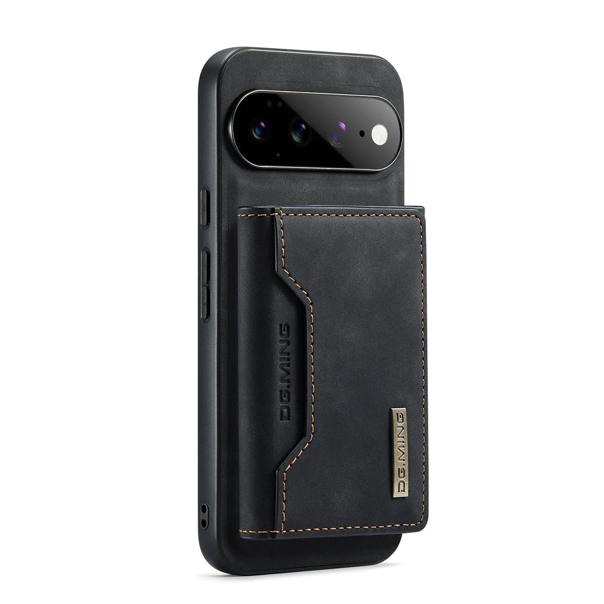 Magnetic Leather Wallet Case for Google Pixel – Detachable Card Holder with Raised Screen Protection & Microfiber Interior | Thomler