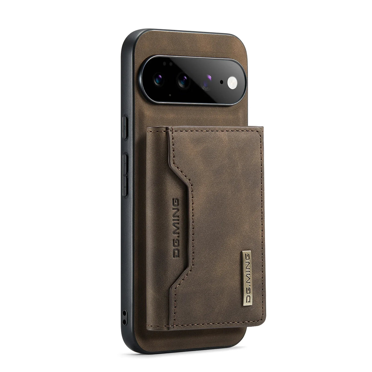 Magnetic Leather Wallet Case for Google Pixel – Detachable Card Holder with Raised Screen Protection & Microfiber Interior | Thomler