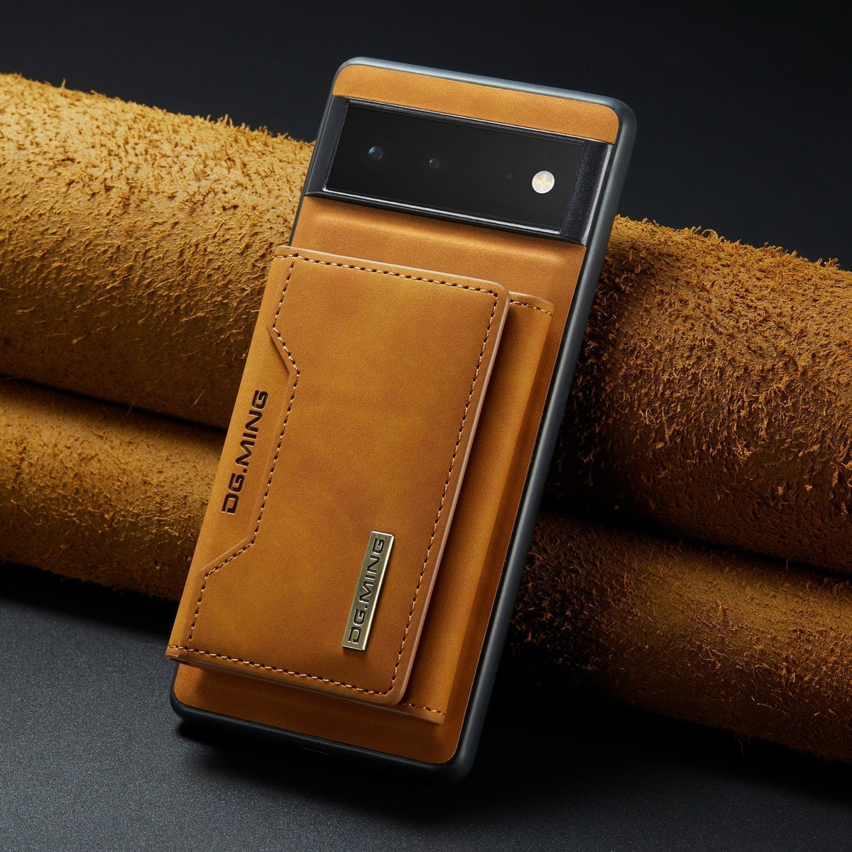 Magnetic Leather Wallet Case for Google Pixel – Detachable Card Holder with Raised Screen Protection & Microfiber Interior | Thomler