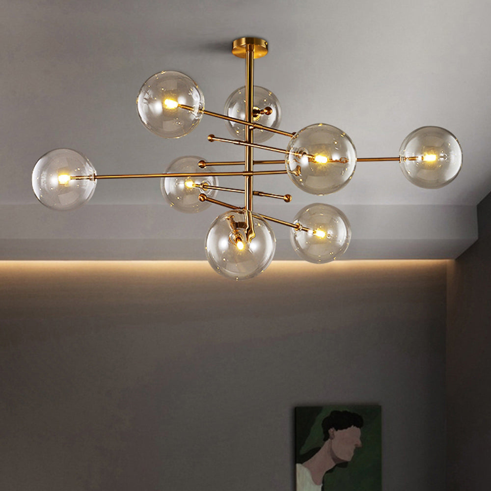 Bubble Glass LED Hanging Fixture – Multi-Light Modern Chandelier for Dining Room & Bedroom | Thomler
